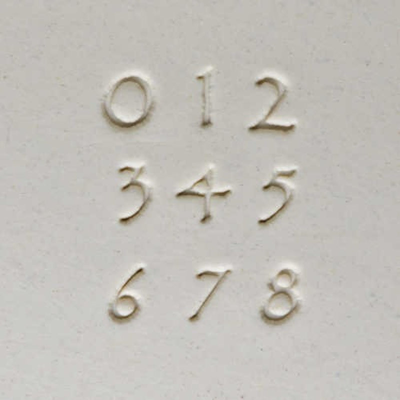 MKM Tools Prints Charming Number Font Stamp Set
