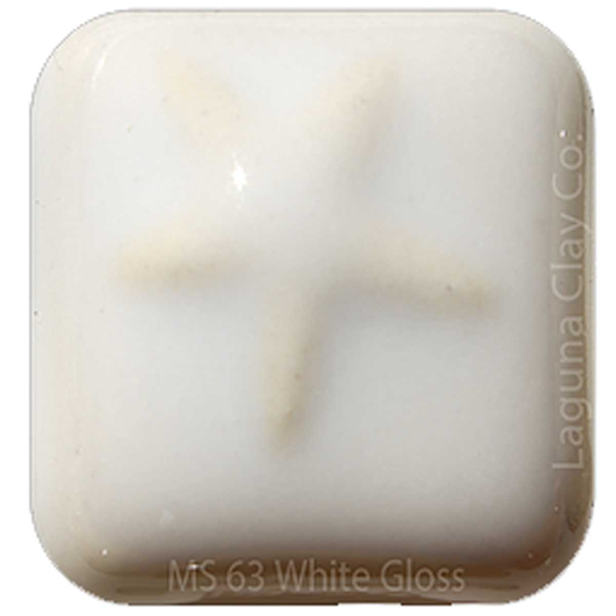Laguna MS63 White Gloss Medium Fire Glaze