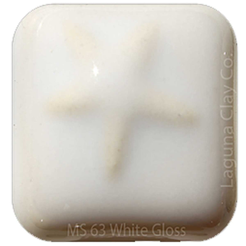 Laguna MS63 White Gloss Medium Fire Glaze (previously Colonial White)