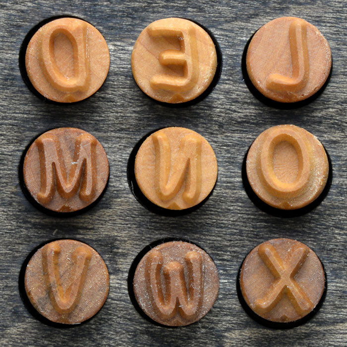 MKM Tools Mom's Fridge Notes Upper Case Font Stamp Set