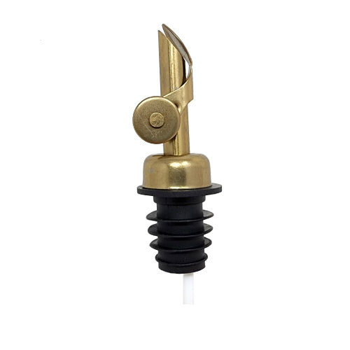 Stainless Steel/All Gold Bottle Pouring Insert with Weighted Flap for ...