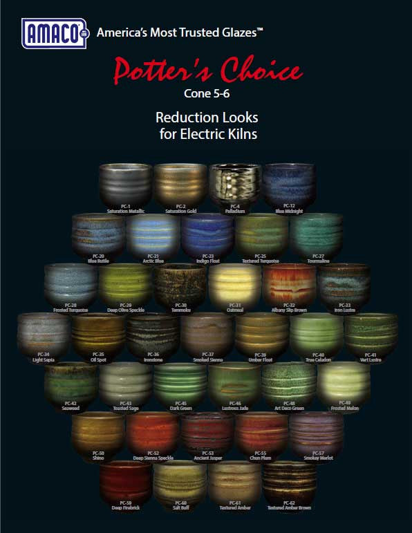 Amaco - Amaco Potter's Choice Glaze Application Guide - Sounding Stone