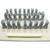 Relyef RR018 Courier Lowercase Alphabet Stamp Set, 10 mm