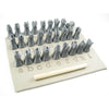 Relyef RR018 Courier Lowercase Alphabet Stamp Set, 10 mm