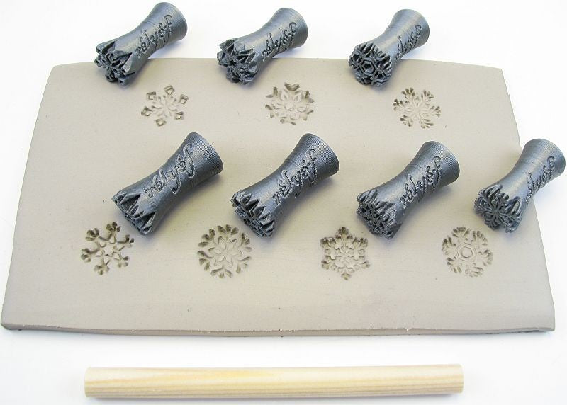 Relyef RR001 Snowflakes Stamp Set, 15 mm
