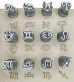 Relyef RR004 Zodiac - Astrological Sign Stamp Set, 15 mm