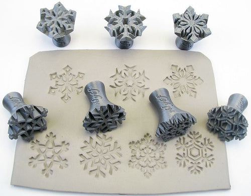 Relyef RR014 Snowflakes Stamp Set, 30 mm