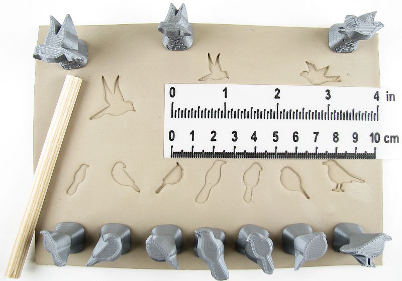 Relyef RR080 Birds Stamp Set