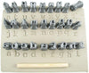 Relyef RR018 Courier Lowercase Alphabet Stamp Set, 10 mm
