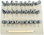 Relyef RR018 Courier Lowercase Alphabet Stamp Set, 10 mm