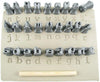 Relyef RR018 Courier Lowercase Alphabet Stamp Set, 10 mm