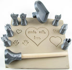Relyef RR093 Hearts, Hands, 'Made With Love' Stamp Set