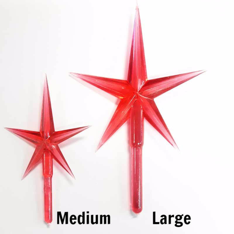 Red Christmas Tree Star Toppers
