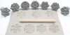 Relyef RR014 Snowflakes Stamp Set, 30 mm