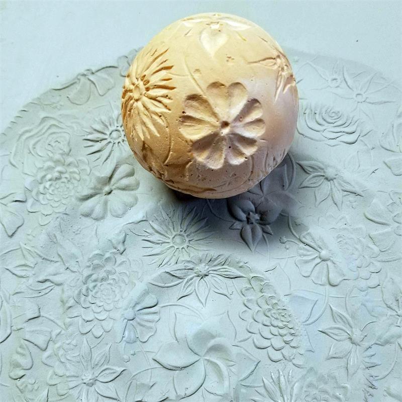 TS04 Flowers Texture Sphere - Large 2.25"