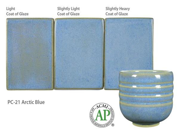 Amaco - Amaco Potter's Choice PC-21 Artic Blue Glaze - Sounding Stone