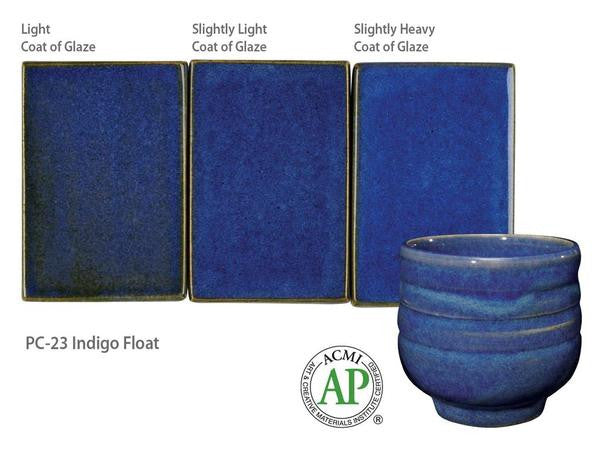 Amaco - Amaco Potter's Choice PC-23 Indigo Float Glaze - Sounding Stone
