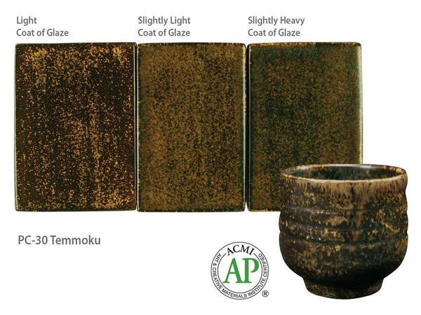 Amaco - Amaco Potter's Choice PC-30 Temmoku Glaze - Sounding Stone