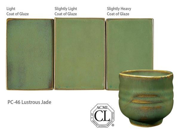 Amaco - Amaco Potter's Choice PC-46 Lustrous Jade Glaze - Sounding Stone