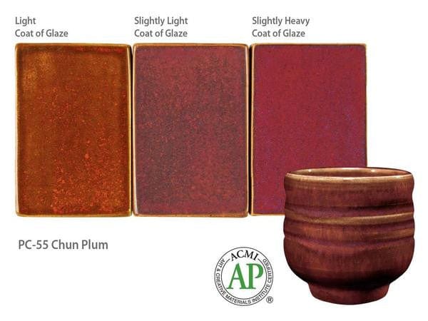 Amaco - Amaco Potter's Choice PC-55 Chun Plum Glaze - Sounding Stone