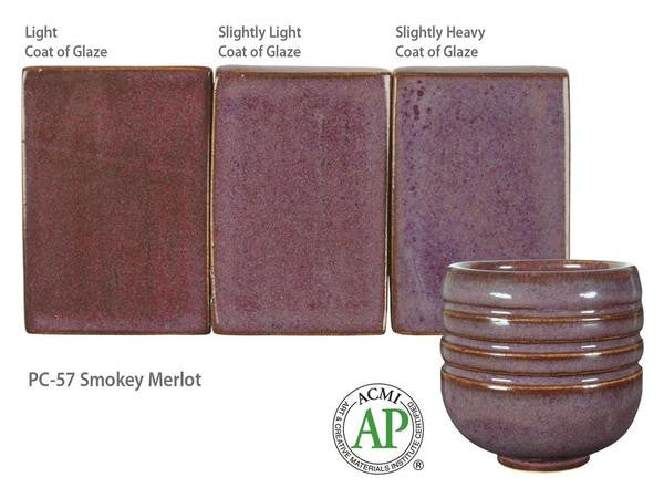 Amaco - Amaco Potter's Choice PC-57 Smokey Merlot Glaze - Sounding Stone