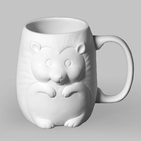 Mayco MB1469 Bisque Hedgehog Mug
