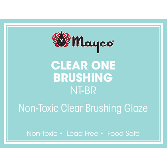 Mayco NT-BR Clear One Gloss Glaze - Brushing