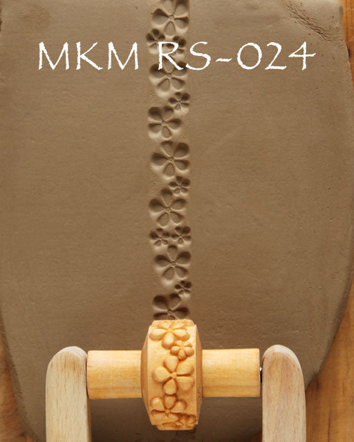 MKM Tools RS024 1.5 cm Embossed Flowers Design