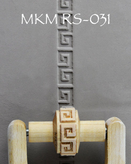 MKM Tools RS031 1.5 cm Small Embossed Square Spiral Design