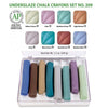 Amaco Underglaze Chalk Crayons, Set 209
