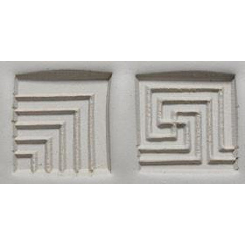 MKM Tools Ssm016 Medium Square Stamp - Intersecting Lines