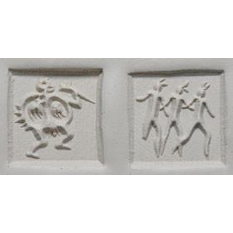 MKM Tools Ssm087 Medium Square Stamp - Hieroglyphs