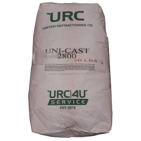 Uni-Cast 2800 Castable Refractory, 22.68 kg