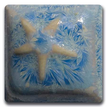 Laguna WC162 Blue Snowflakes Medium Fire Glaze